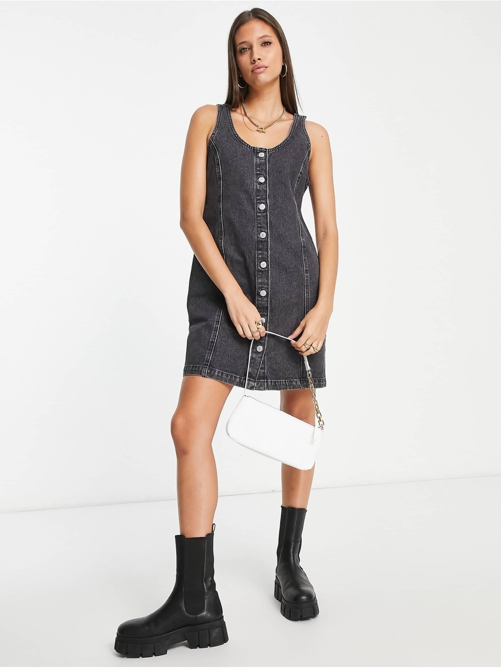 Levi’s Black Denim Mini Dress